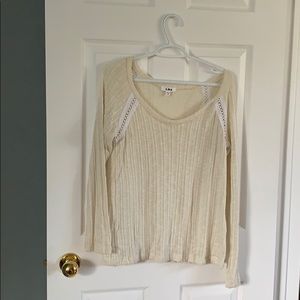 LNA cream sweater